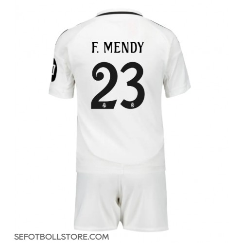 Real Madrid Ferland Mendy #23 Replika babykläder Hemmaställ Barn 2024-25 Kortärmad (+ korta byxor)